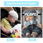 3 Pcs Baby Head Support Band for Stroller Car Seat Neck Relief Strap Headrest for Sleeping Traveling Head Holder for Toddler Kids Children Child Baby Infant