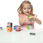 Melissa & Doug Let's Play House Grocery Cans with Removable Lids for Preschool Learning Toys for Girls & Boys 3+