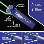 ZipString Luma: Patented Glow-in-the-Dark Toy with Built-in LED for Endless Shapes, Tricks, and STEM Fun