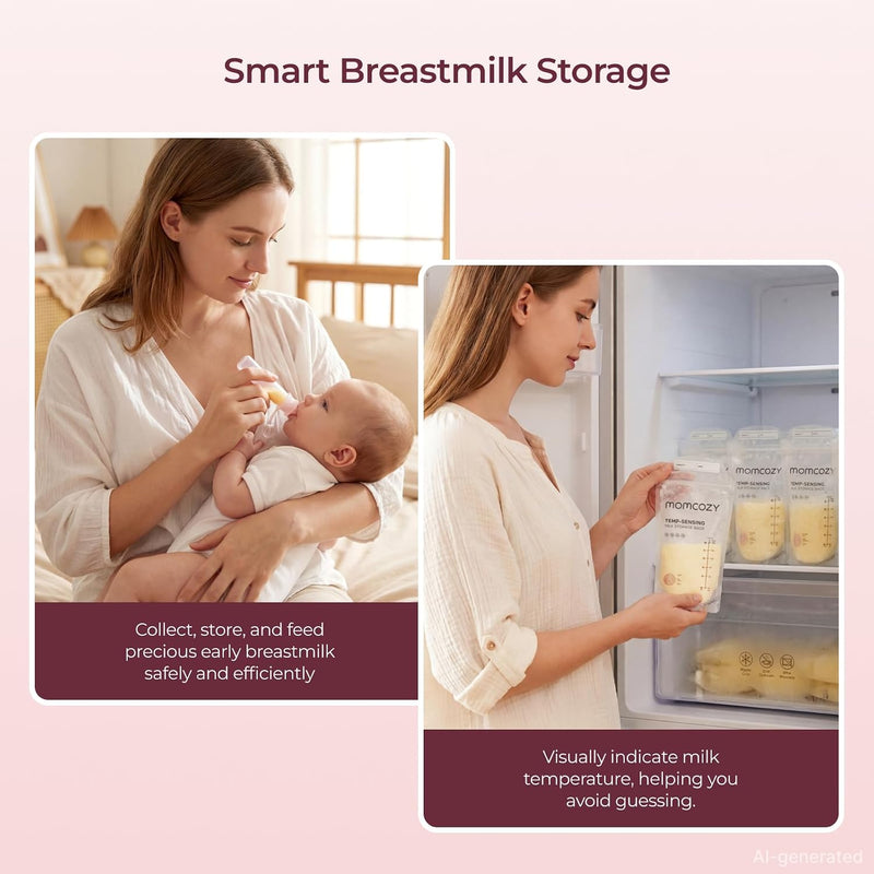 Momcozy 73PC Breastfeeding Essentials Kit,New Moms Postpartum Essentials | Hospital Bag Must-Haves, with Nursing Pads, Hot & Cold Breast Pads, Nipple Cream, Colostrum Collectors, Milk Storage Bags