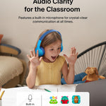 Belkin SoundForm Mini Bluetooth Kids Headphones, On Ear, 30H Battery Life | Toddler headphones, 85dB Volume Limit, Built-in Mic, Wired Connection Option, iPad, Android Tablet, School, Travel
