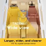 TAZENI Baby Car Mirror for Rear Facing Car Seat, Patented Stable Hook Clip | Shatterproof, 360° Rotation, Crystal Clear View, Easy Install, Crash-tested, Baby Shower Gifts for Infants Safely, Black