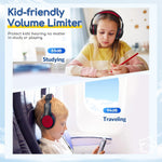EarFun Wired Kids Headphones with Microphone, 85/94dB Volume Limit, Portable Foldable Headset for School/Tablet/iPad
