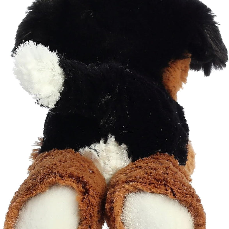 Aurora® Adorable Mini Flopsie™ Bernie Mountain Dog™ Stuffed Animal - Mini Companions Ready for Playful Adventures - for Kids All Ages, Toddlers, Adults, and Families - Black 8 Inches