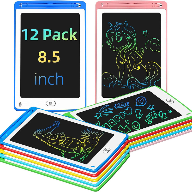 4 Pack LCD Writing Tablet for Kids, 8.5 Inch Colorful Doodle Board Drawing Tablet, Educational Learning Toys Birthday Gifts for Boys Girls Age 3 4 5 6 7 8