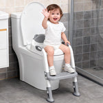 Potty Training Toilet for Toddlers, Anti-Slip Potty Training seat, Classic | SKYROKU, Fits Round & Elongated Toilets, 6 Heights, Splash Guard, Padded Cushion, Holds 200+ lbs, Foldable, Easy to Assemble