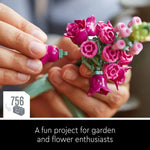 LEGO Artificial Flower Bouquet Building Set, Ages 18+, Small Fake Flowers for Home Decoration, Gift for Birthdays, 10280