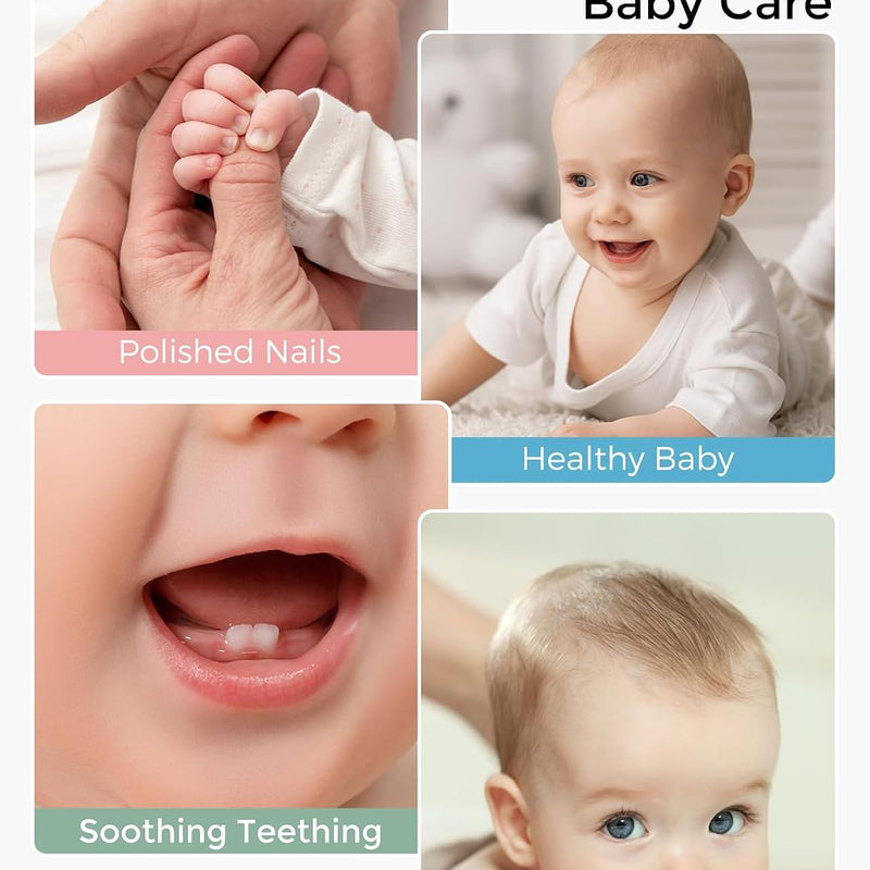 Momcozy Elite Baby Kit, Superior Baby Shower Gift & Registry Essential Kit | Grooming&Health&Cleansing Care Set,Electric Nail File & Nasal Aspirator,Tummy Wrap,Thermometer,Bath Brush,Teether,Storage Bag