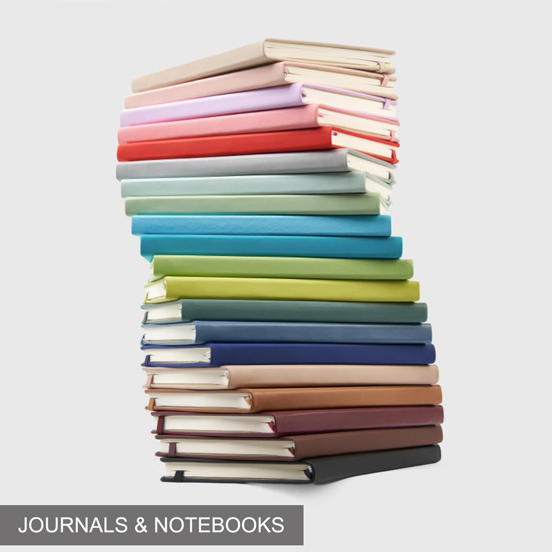 &And Per Se Lined Journal Notebook, 160 Pages, A5 5.7 x 8 inches College Ruled Thick Paper Notebook Journals for Writing, Hardcover Notebooks for Women Men Office School (1 Pack, Green)
