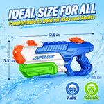 3 Pack Water Guns for Kids Adults, 600cc High Capacity Super Squirt Soaker | 30 Feet Long Range Shooting, Pump Action Water Gun Blaster, Outdoor Summer Pool Beach Water Fighting Toys for Kids and Adults