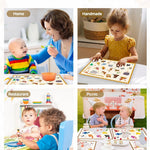 45 Pack Sticky Disposable Placemats for Baby & Toddlers,Toddler Placemat 12"x18" Kids Table Mat for Party, Picnic Table, Restaurants Dining Table Travel Essentials for Toddlers with 5 Designs