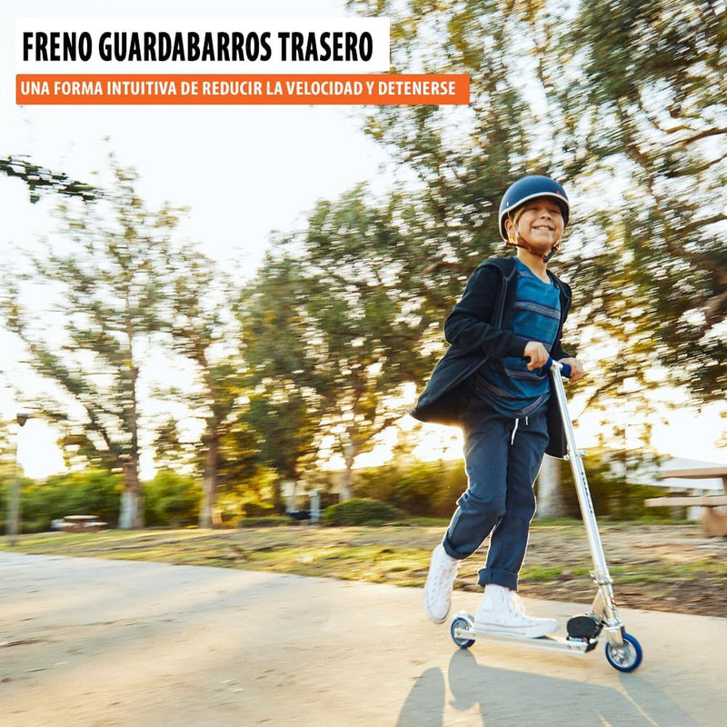 Razor A Kick Scooter for Kids - Lightweight, Foldable, Aluminum Frame, Adjustable Handlebars, and Rear-Fender Brake