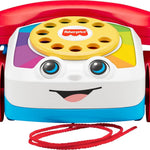Fisher-Price Toddler Pull Toy Chatter Telephone with Rotary Dial and Wheels for Walking Play Ages 1+ years