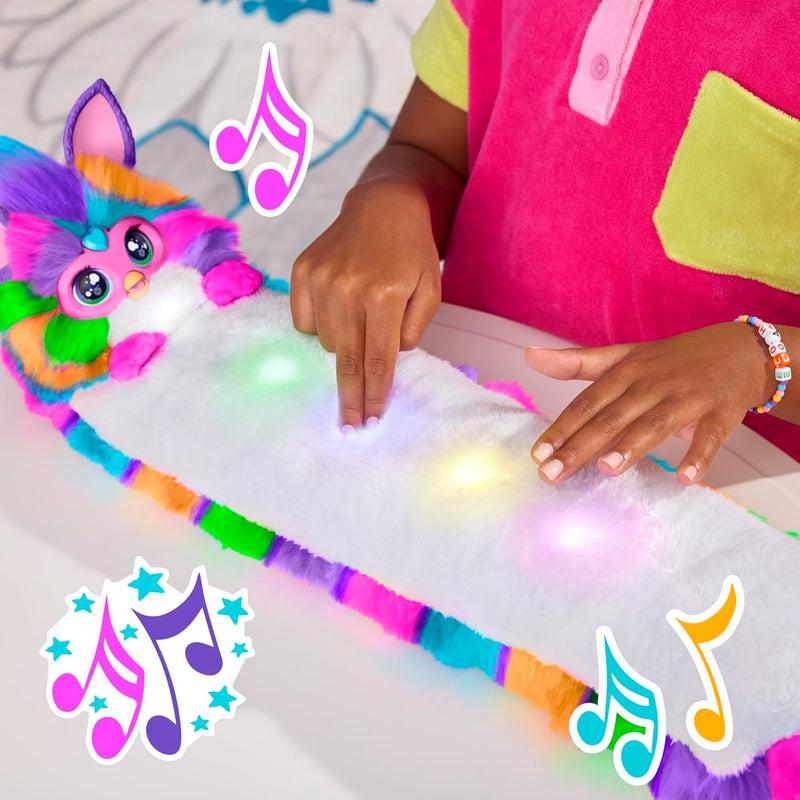 Furby DJ Interactive Toy, 32-Inch, Snuggly Electronic Plush, Music, Lights, Games, Speaks English & Furbish