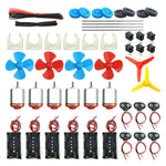 DIY science kit with strong magnetic dc motors, propellers, and shafts for educational projects