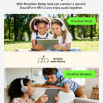 Belkin SoundForm Mini 2 Bluetooth Kids Headphones, On Ear, 55H Battery Life | Toddler headphones, 85dB Volume Limit, Built-in Mic, Wired Connection Option, iPad, Android Tablet, School, Travel