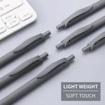 deegtran Pens Bulk, 50 Pack No Bleed Grey Barrel Black Ink Click Pens, Wholesale Retractable Ballpoint Pens, Pen Medium Point, Smooth black Ink Pen, 1.0MM