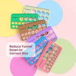 Nursi Luna Flange Sizing Kit for 24mm Breast Pumps, 10PCS | 13/15/17/19/21mm Flange Inserts, Nipple Measurement Tool, Fit Electric & Manual Pumps, Soft Silicone, Comfortable Pumping