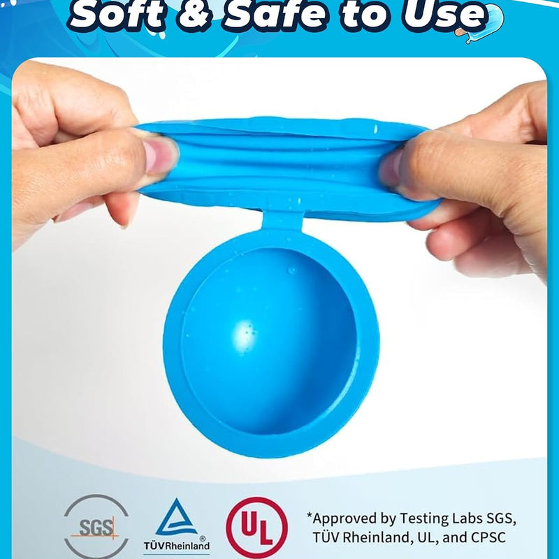 12PCS Reusable Water Balloons - Quick Fill Water Balls Toys For Toddler Age 4-8 - Refillable Self-Sealing Water Splash Bomb For Summer Party Pool Outdoor Beach Toys for kids Age 8-12