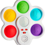 Chuckle & Roar Pop It Board, Bilingual Toddler Learning Toy, Quiet Mode | Bilingual English & Spanish Learning, Quiet Mode for Silent Popping, Ages 6 Months to 2+, Learn Mode with Questions
