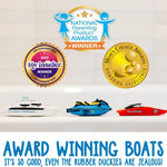 SplashEZ Boat Toys for Toddlers & Kids, Mold Free Bath & Pool Toys No Hole | Floating Toy Boats for Bathtub, Shower, Pool, Boys & Girls, Ages 4-8
