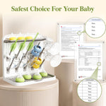 Lifewit 10-Hooks Baby Bottle Drying Rack for Countertop, BPA Free | Vertical Bottle Storage Organizer, Stand-Up Dryer Holder for Pacifiers, Pump Parts, Baby Stuff, Newborn Essentials Must Haves