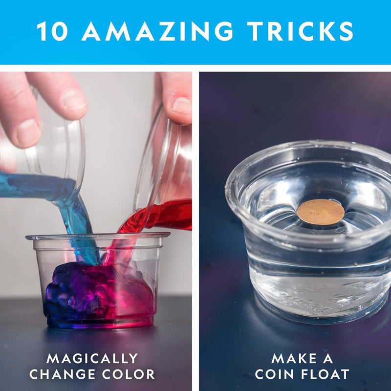 Blue Marble National Geographic magic chemistry set with 10 science experiments and magic tricks for kids 8-12