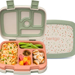Bentgo Kids Prints Leak-Proof, 5-Compartment Bento-Style Kids Lunch Box - Ideal Portion Sizes for Ages 3-7, Durable, Drop-Proof, Dishwasher Safe, & PFAS & BPA-Free Materials (Dinosaur)