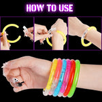 24Pcs Glow in the Dark Party Supplies for Kids/Adults, Flashing Light up Toys LED Bracelets Easter Glow Sticks, Mardi Gras Party Favors Carnival Birthday Concert Gifts Accessory