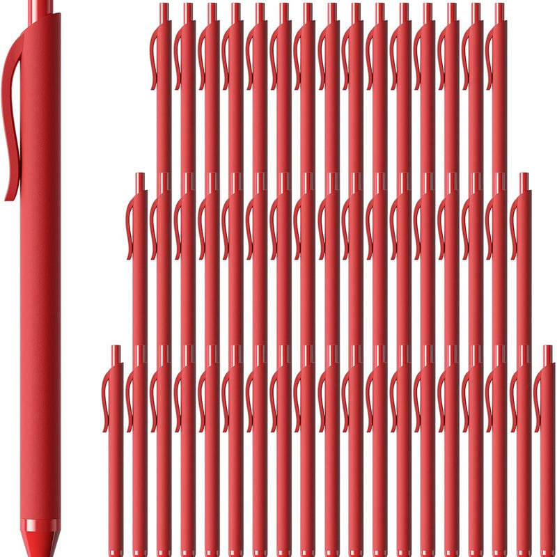 50 Pack Black Ink Pens - Bulk Pens, 1.0MM Medium Point Ballpoint Pens, Smooth Writing No Bleed Retractable Ball Point Pen (Black)