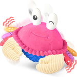 Musical Crawling Crab Plush Toy - 40 Songs & Recording, Sensory Toy for Toddlers 1-3