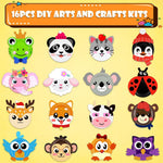 16 Pack Arts and Crafts for Kids Toddler DIY Animal Paper Plate Art Gifts