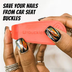 UnbuckleMe Car Seat Buckle Release Tool - Easy Opener Aid for Arthritis, Long Nails, Older Kids - Button Pusher for Infant, Toddler, Convertible 5 pt Harness car Seats - As Seen on Shark Tank (Lime)
