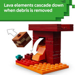 LEGO Minecraft The Nether Lava Battle Toy and Playset for Kids Ages 6+