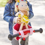 Haba Soft Doll Bike Seat for Plush Toys up to 15 inches, Easy Attachment and Removal