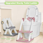 COOSEYA Toilet Seat, Potty Training Seat for Toddler, Upgraded 2-in-1 Potty Toilet Training for Boys and Girls, Waterproof Cushioned Mat with Non-Slip Step Stool