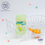 Zak Designs Minecraft Kids Water Bottle with Straw and Built in Carrying Loop Set, Made of Plastic, Leak-Proof Water Bottle Designs (Creeper/Pig, 16 oz, 2pc Set)