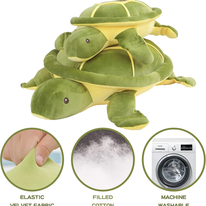 Dalmao 28 Inch Big Sea Turtle Stuffed Animals, Cute Giant Large Jumbo Soft Plush Toys, Ocean Green Turtle Plushie Body Pillow, Gifts for Kid Boys, Girls, Girlfriend, Birthday