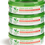 Nursery Fresh® Refill Rings for Diaper Genie® and Munchkin® Diaper Pails, Holds up to 1,088 Newborn Diapers, 4 Pack