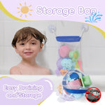 Mold-Free Bath Toys, 11-Piece Set | Safe, Easy-Clean & Fun Floating Boats, Spoon, Watering Can & Whale for Babies 12+ Months