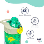 Zak Designs Marvel Spider-Man Sage 16oz Leak-Proof Straw Kids Water Bottle | BPA Free Durable Plastic, Cupholder Friendly, Dishwasher Safe, Easy to Clean, Lid Lock, Handle, For School, Home, Travel