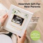 Pregnancy Journal for First Time Moms Gifts - 90 Pages Hardcover (Alpine) | Pregnancy Memory Book, Beautiful & Cute Baby Book Keepsake, Ultrasound Baby Scrapbook, Mom To Be Gift