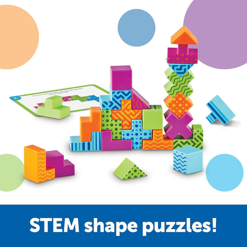 Learning Resources STEM Explorers Brainometry - 3D Puzzle, Brain Games, Fine Motor Skills, Math Manipulatives for Kids