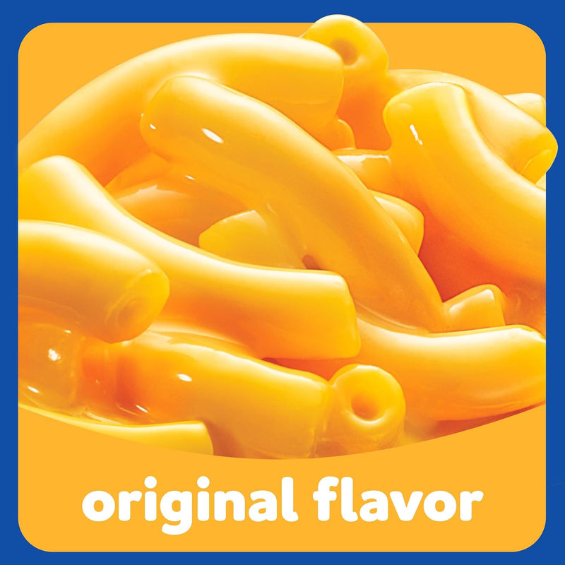 Kraft Mac and Cheese Dinner, 8 Microwaveable Cups, Original, 2.05 oz | for Easy Dinner or Dinner Sides No Artificial Flavors, Preservatives or Dyes