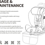Viaviat Car Seat Protector Leather Waterproof Child Safety Seat Protector Cover with Thick Pad and 2 Large Pockets Durable Kick Mat for All Auto Seat (Beige)
