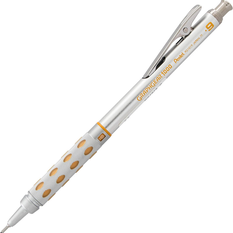 Pentel GraphGear1000 Automatic Drafting Pencil (0.9mm), Yellow Accents