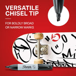 Sharpie Permanent Markers, Chisel Tip, Black, 36 Count - Home, School, Office Supplies
