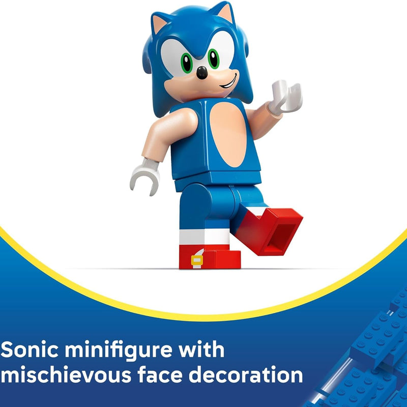 LEGO Sonic the Hedgehog Sonic: Speedster Lightning Race Car Toy for Kids, Ages 7+