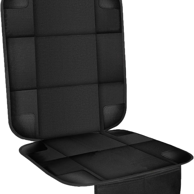 VLM Car Seat Protector for Child Baby Car Seat,600D Waterproof Car Seat Cover with Thick Padding, Non-Slip Backing and Mesh Pockets