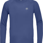 Boys UPF 50+ Swim Shirt Long Sleeve, 1 or 2 Pack UV Sun Protection Rash Guard, Youth Kids SPF Water Shirts for Beach Surf